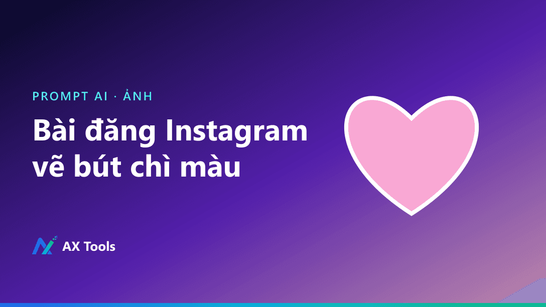 Prompt vẽ lại bài đăng Instagram bằng bút chì màu