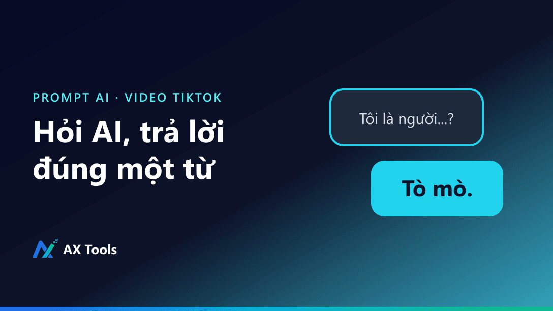 Trend "Answer in One Word": hỏi AI trả lời một từ